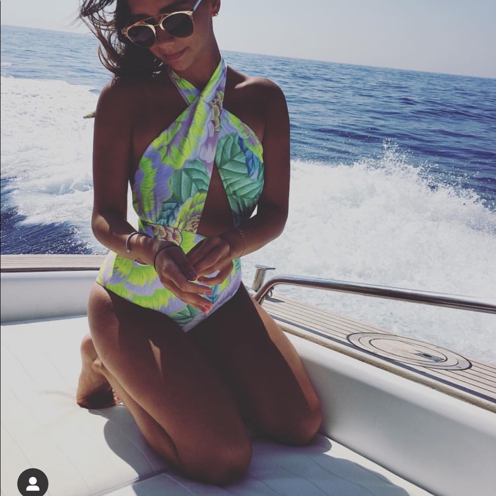 Mara Hoffman floral one piece